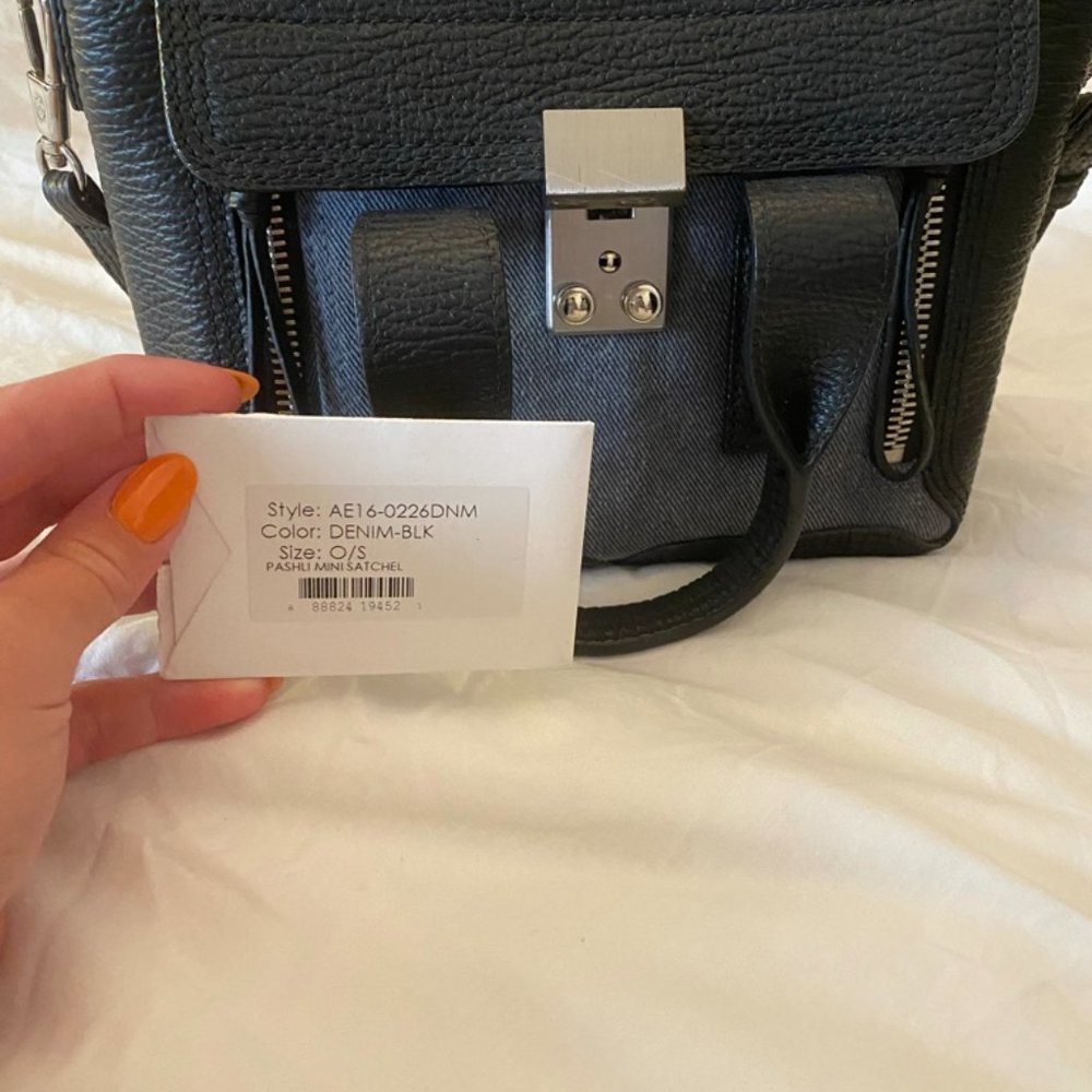 Authentic 3.1 Phillip Lim Mini Pashli Leather Satchel Bag - Picture 4 of 5